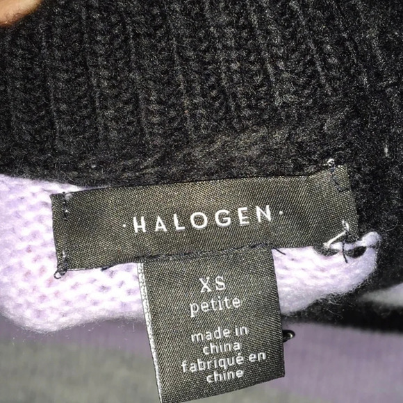 Halogen Bow Back Pullover Striped Sweater XS NWT - Picture 7 of 8